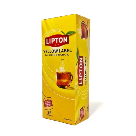 Herbata czarna Lipton YELLOW LABEL 25 torebek